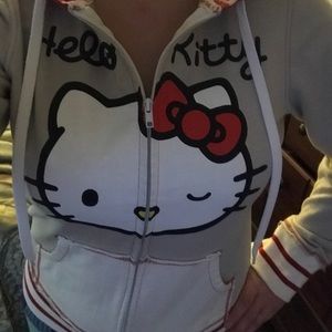 Hello kitty zip up hoodie